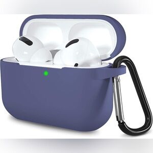 Marge Plus Airpods Pro Case Premium Silicone Front LED Alaskan Blue